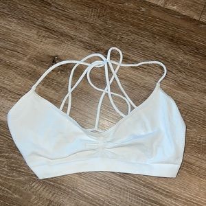 Free People Intimately white strappy bralette, size M/L